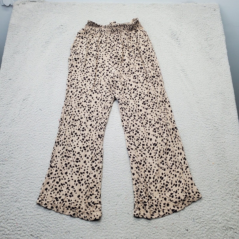 Angie Beige and Black Printed Palazzo Pants - Picture 2 of 8